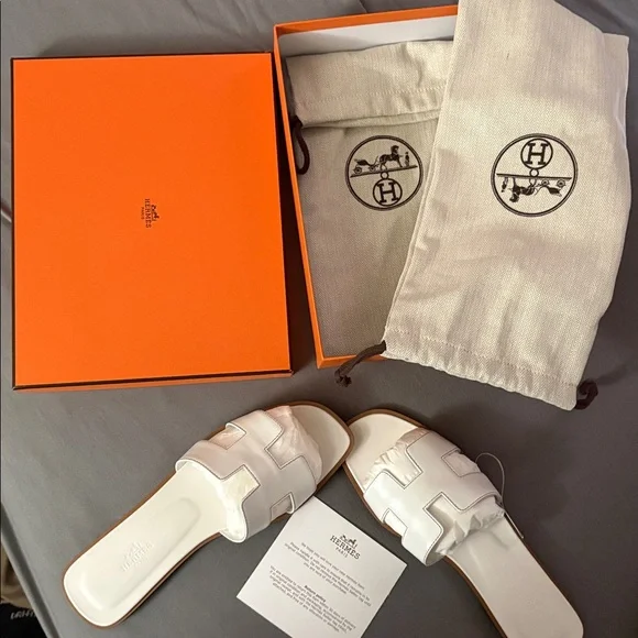 Hermes Oran sandals women’s white - Picture 4 of 8